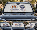 KSJI & Laux Customized Windshield Sunshade