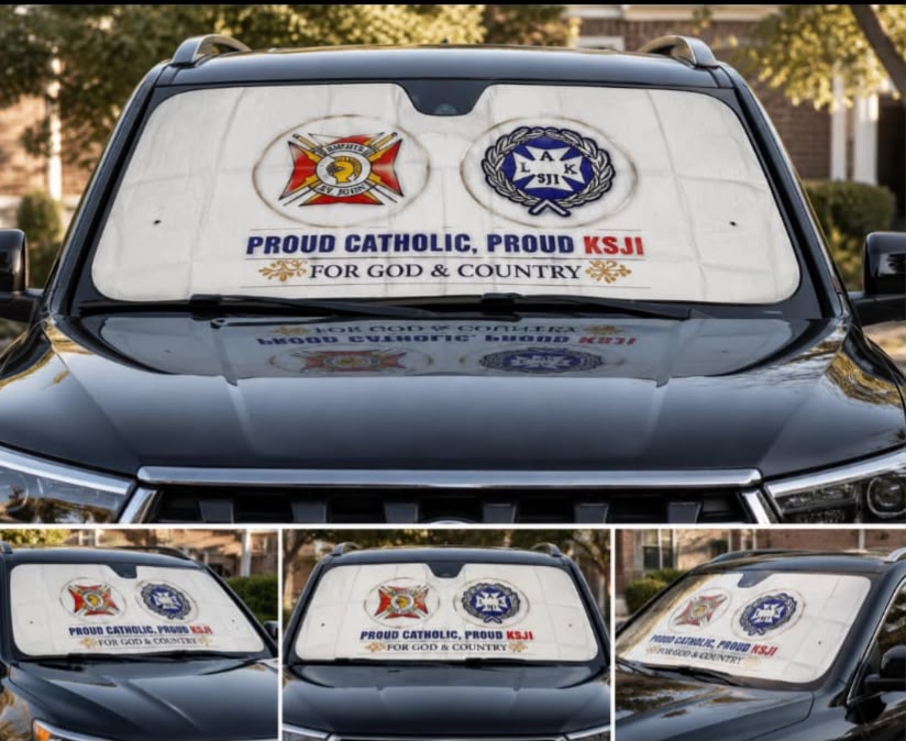 KSJI & Laux Customized Windshield Sunshade