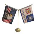 KSJI & Laux Celebrating America 250th Anniversary Desk Flag Set