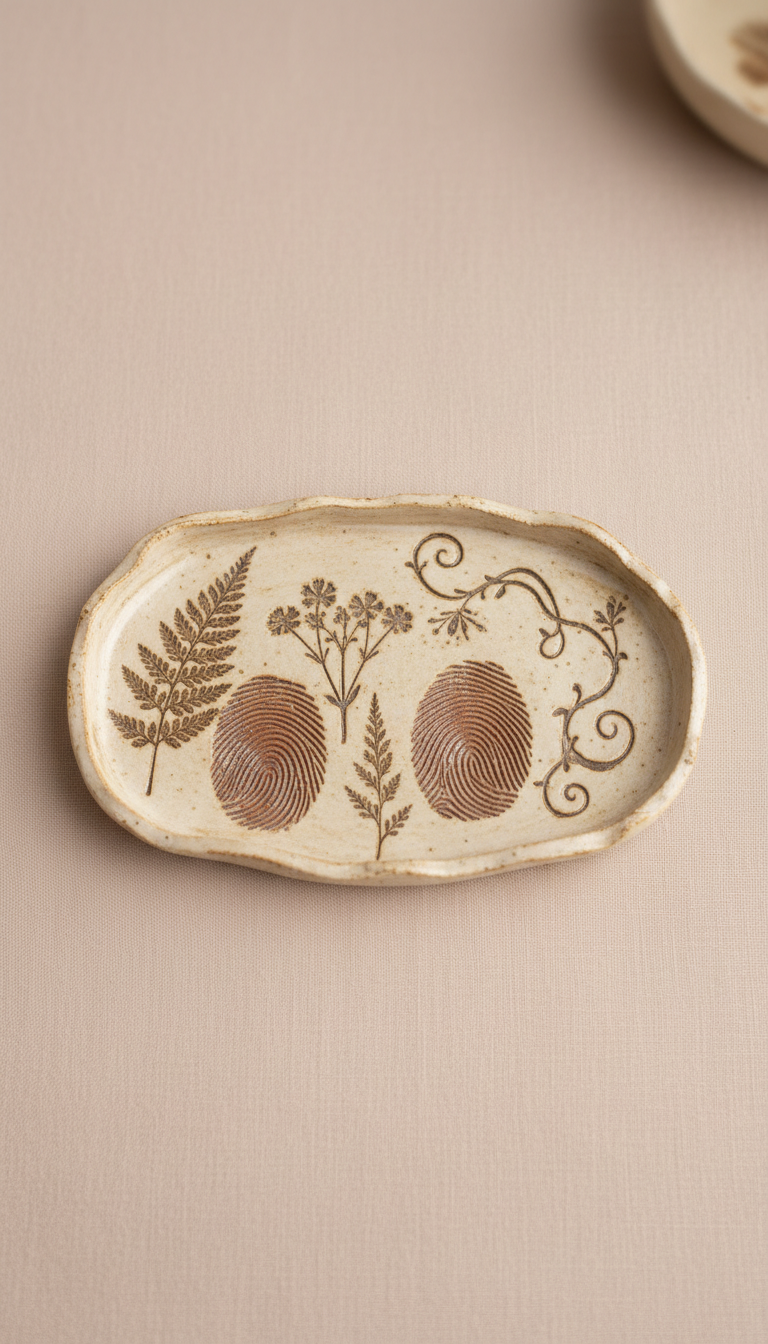Personalized Ceramic Memory Tray
